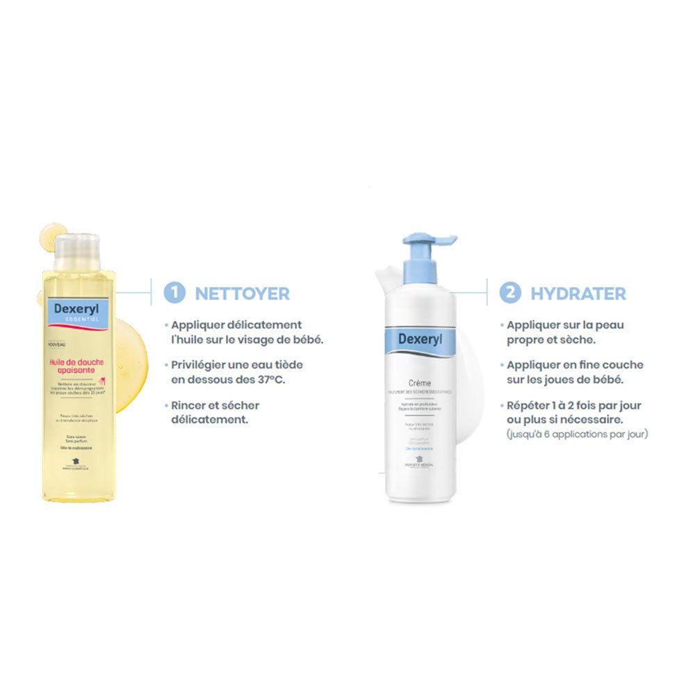 Dexeryl ESSENTIEL Huile de douche apaisante