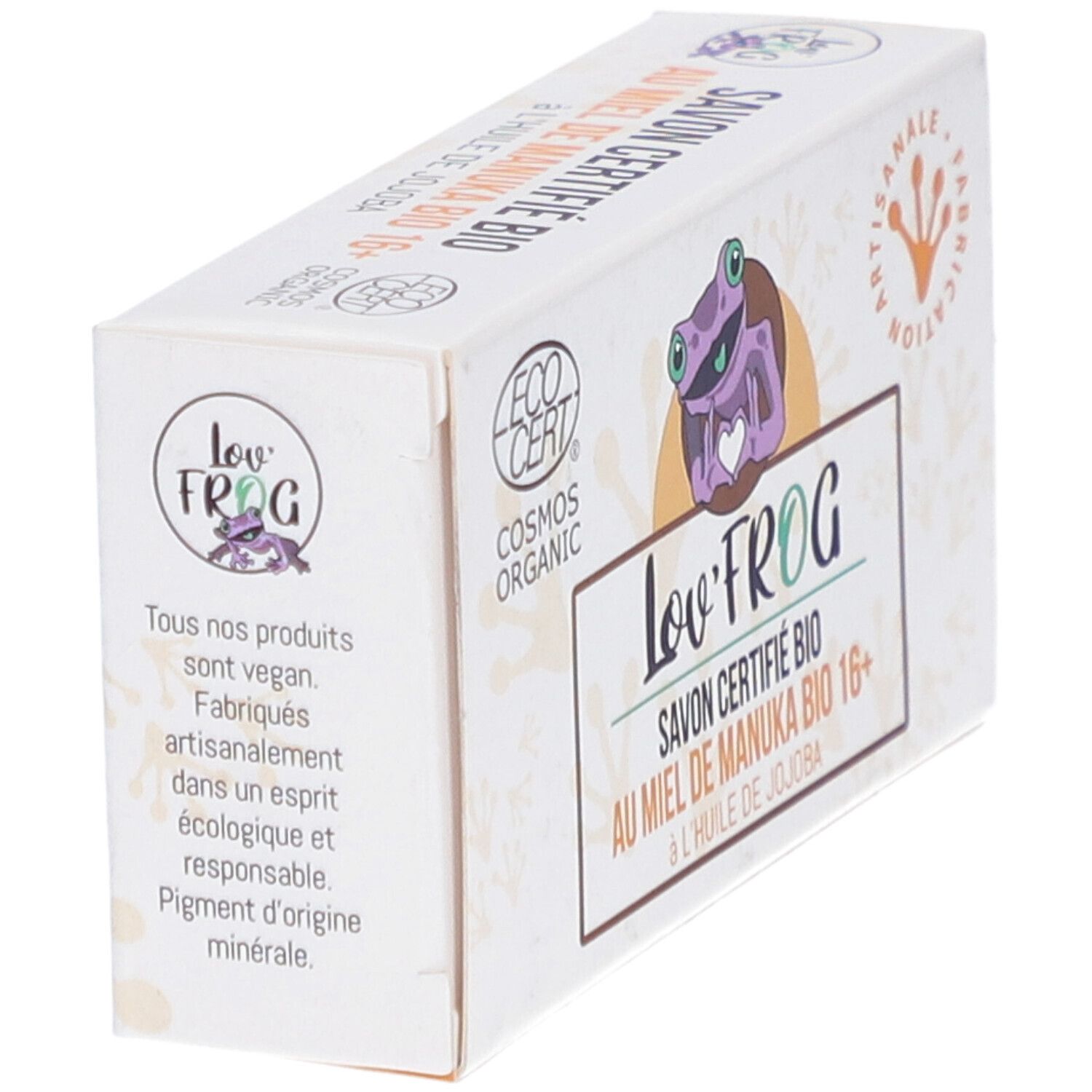 Lov'Frog Savon Certifié Bio au Miel de Manuka Bio 16+
