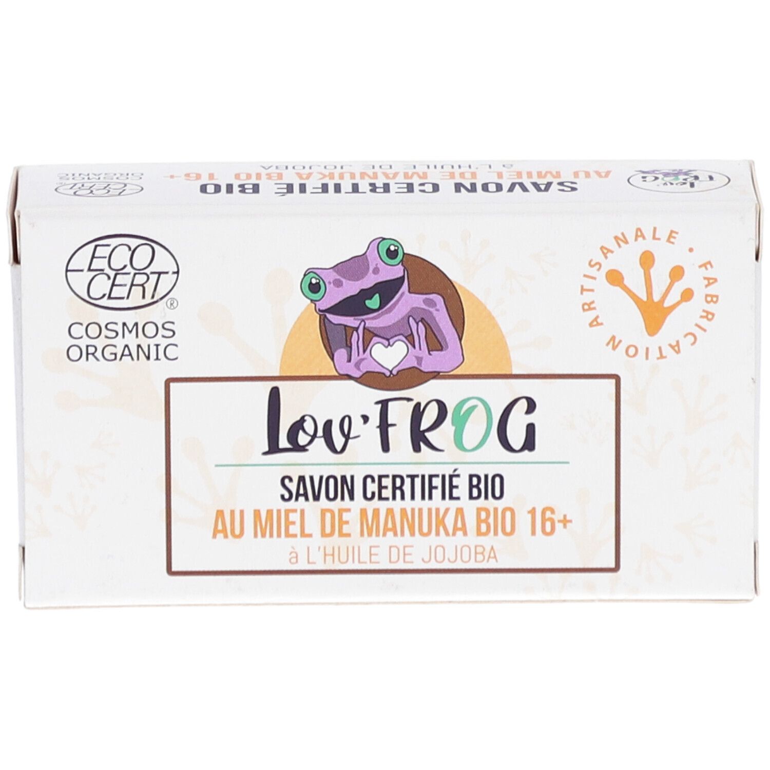 Lov'Frog Savon Certifié Bio au Miel de Manuka Bio 16+