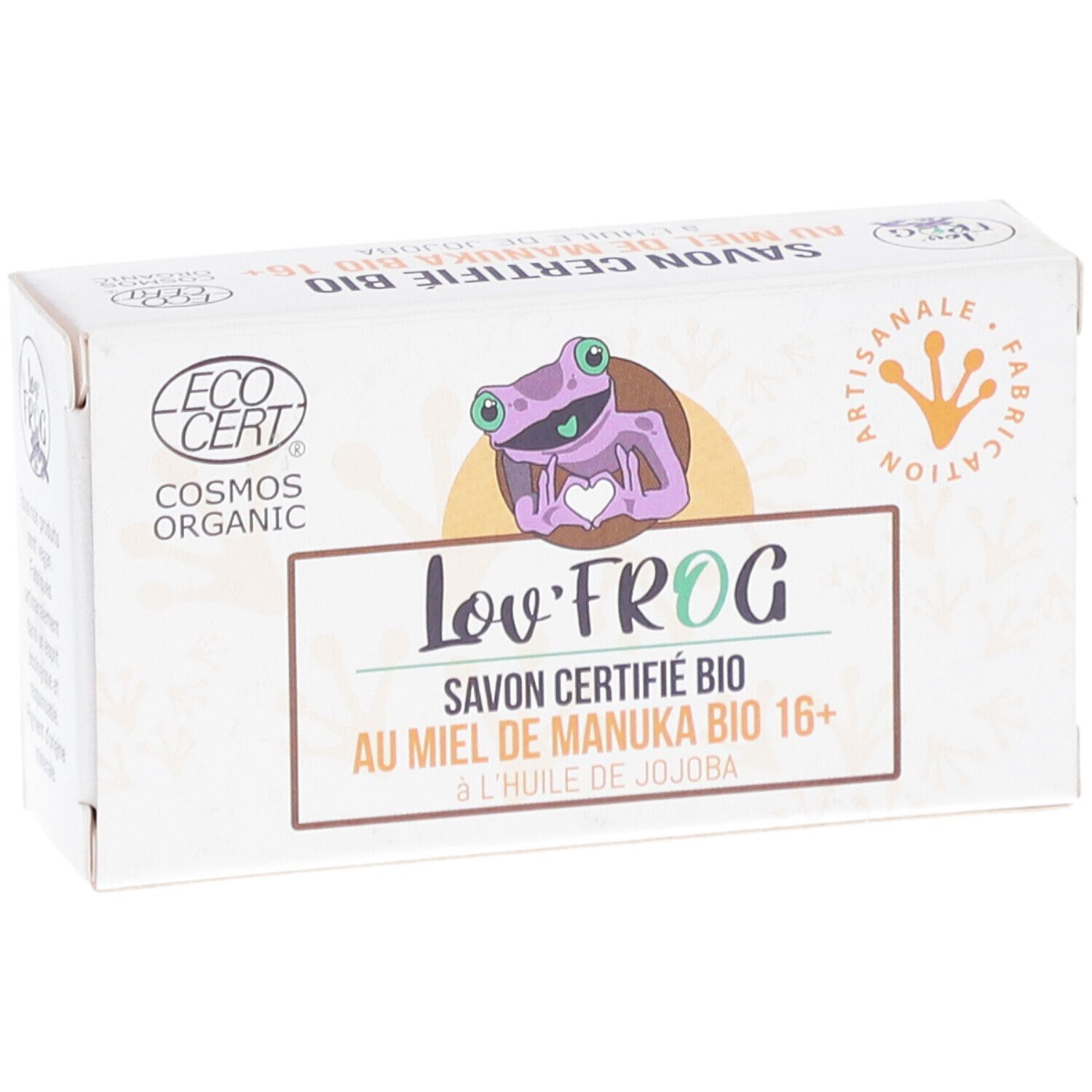 Lov'Frog Savon Certifié Bio au Miel de Manuka Bio 16+