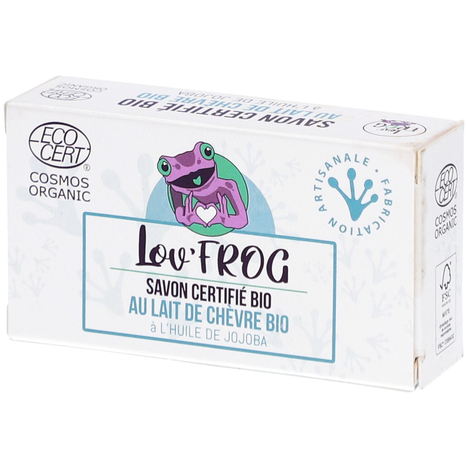 Lov'Frog Savon Certifié Bio au Lait de Chèvre Bio