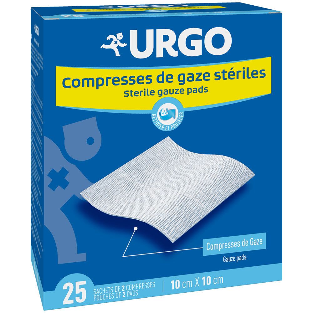 Urgo Steriele gaasdoekjes 10 cm x 10 cm