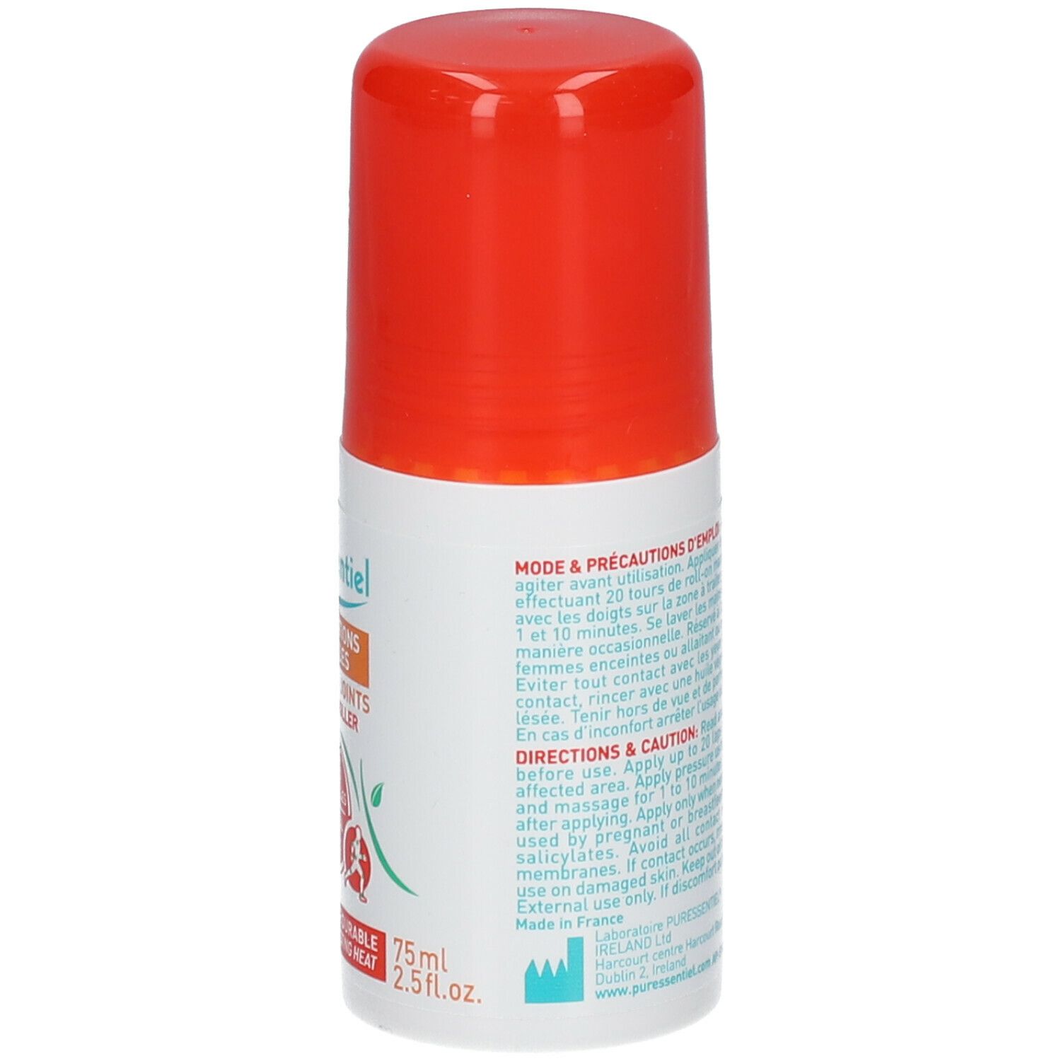 PURESSENTIEL ARTICULATIONS & MUSCLES PURE HEAT ROLLER - Roller aux huiles essentielles, di