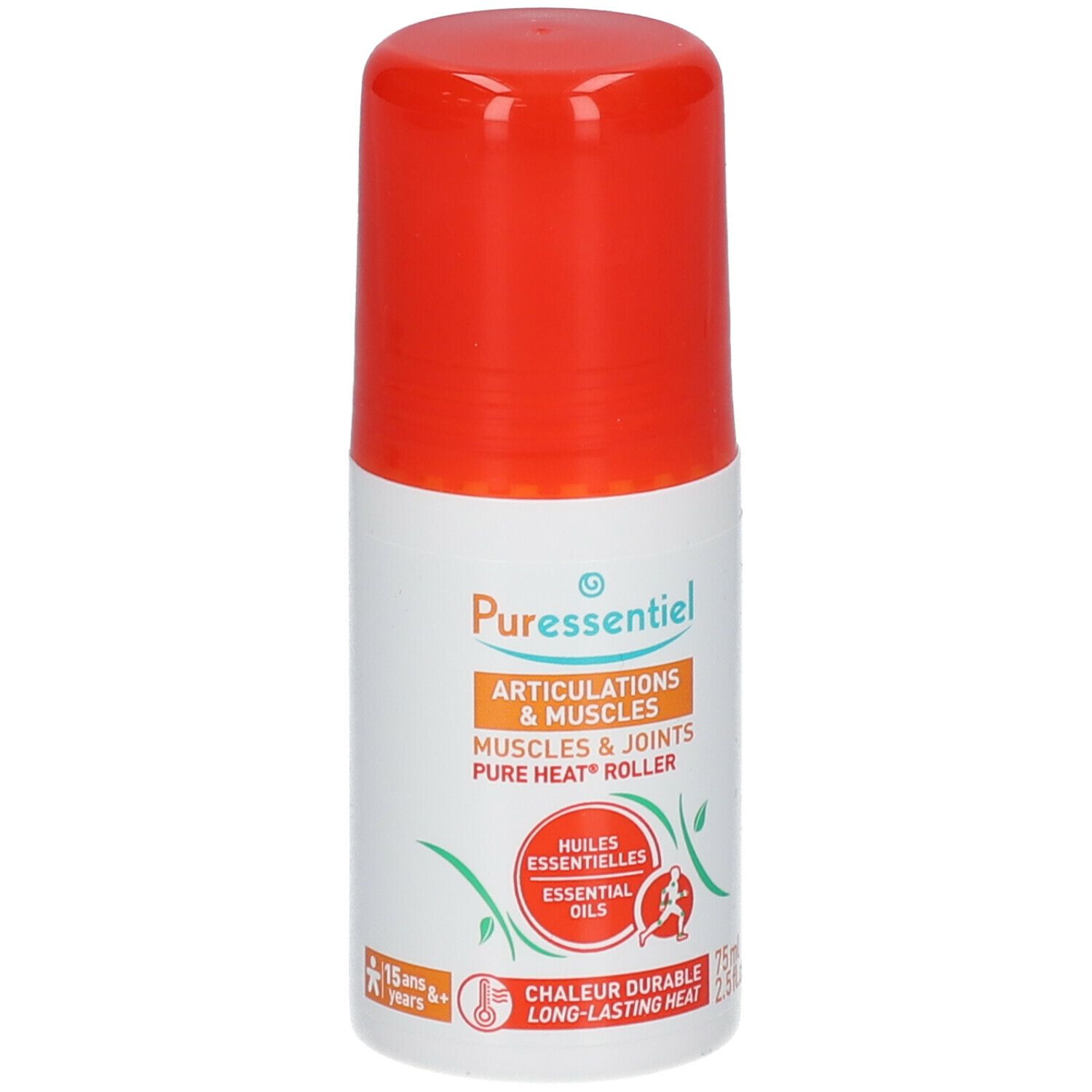 PURESSENTIEL ARTICULATIONS & MUSCLES PURE HEAT ROLLER - Roller aux huiles essentielles, di