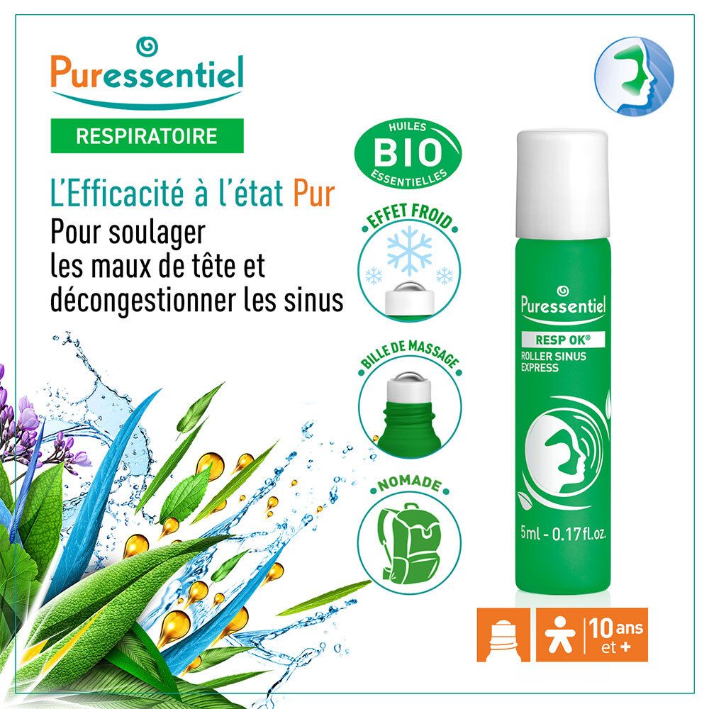 PURESSENTIEL SINUS EXPRESS ROLL5ML