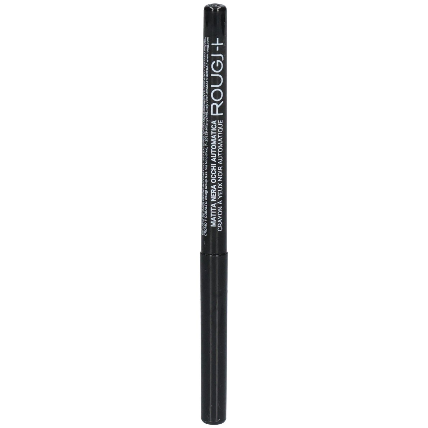 Crayon yeux automatique noir avec logo ROUGE+.