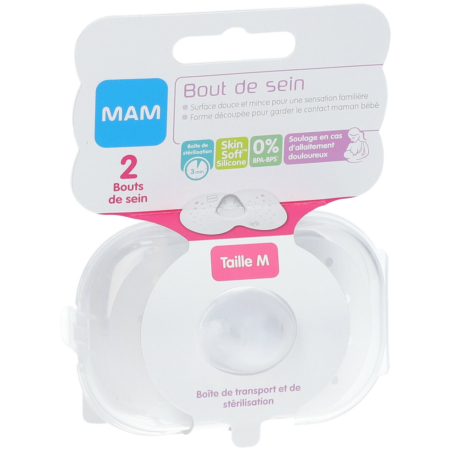 MAM Bout de sein x2, taille M