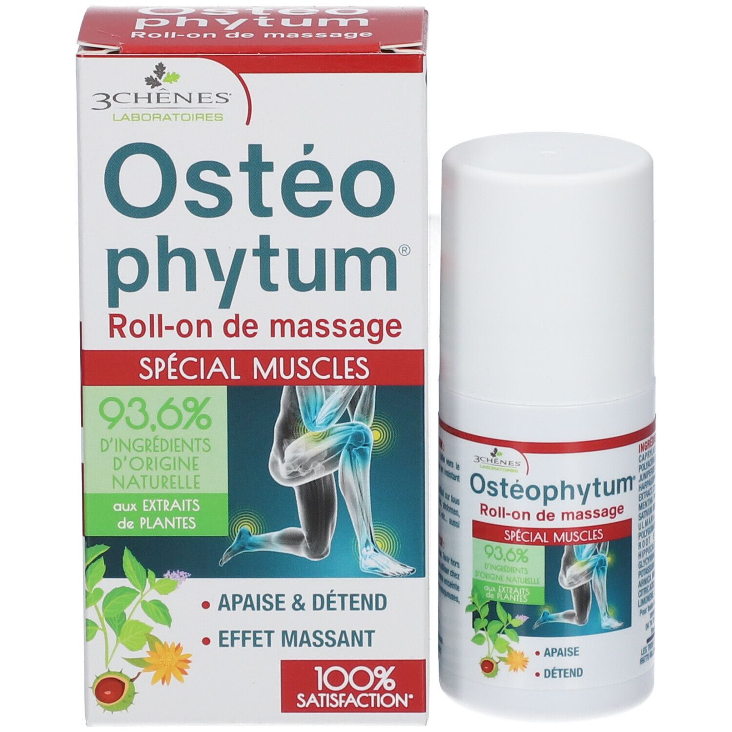 Les 3 Chênes Osteophytum Roll-on de massage Muscles & Articulations