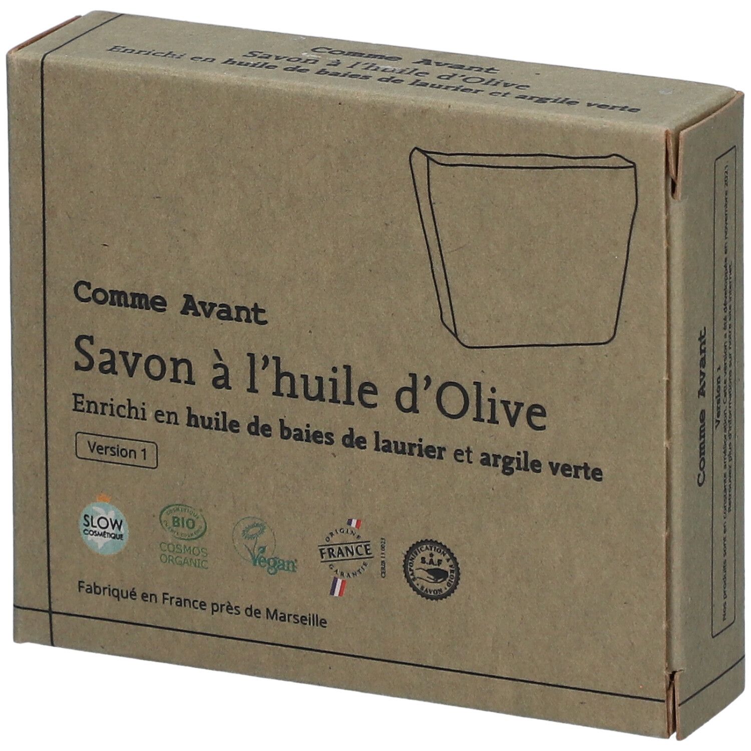 Comme Avant Savon à l'Huile d'Olive Enrichi en Huile de Baies de Laurier