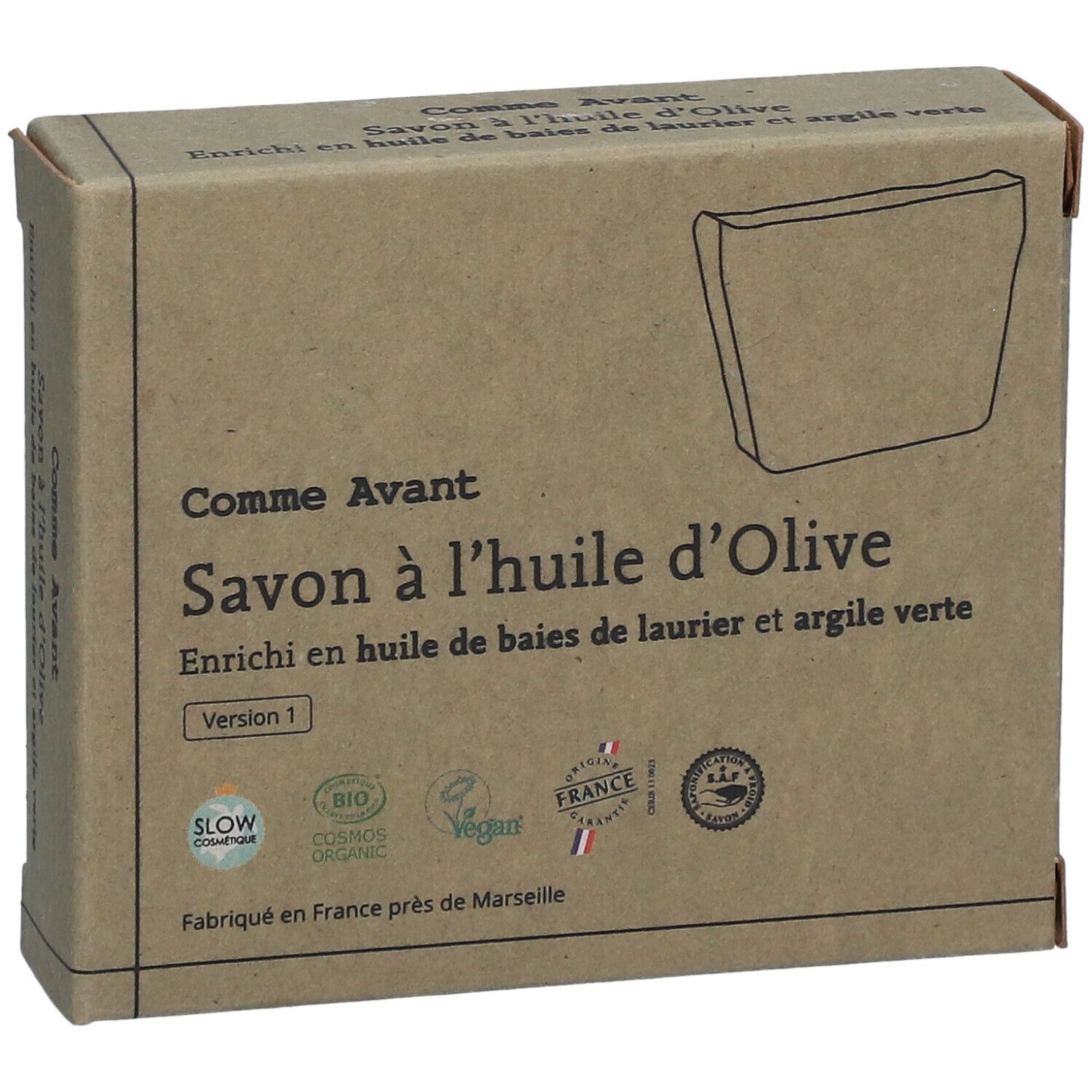 Comme Avant Savon à l'Huile d'Olive Enrichi en Huile de Baies de Laurier