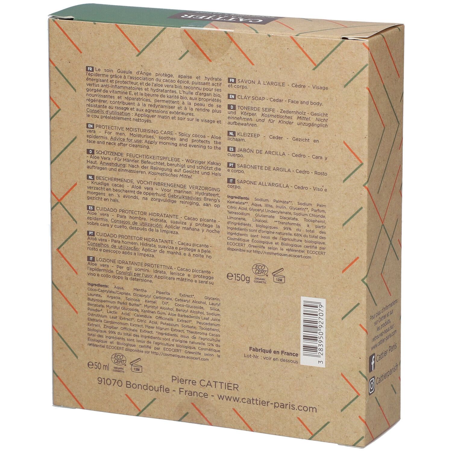 Cattier Coffret Homme