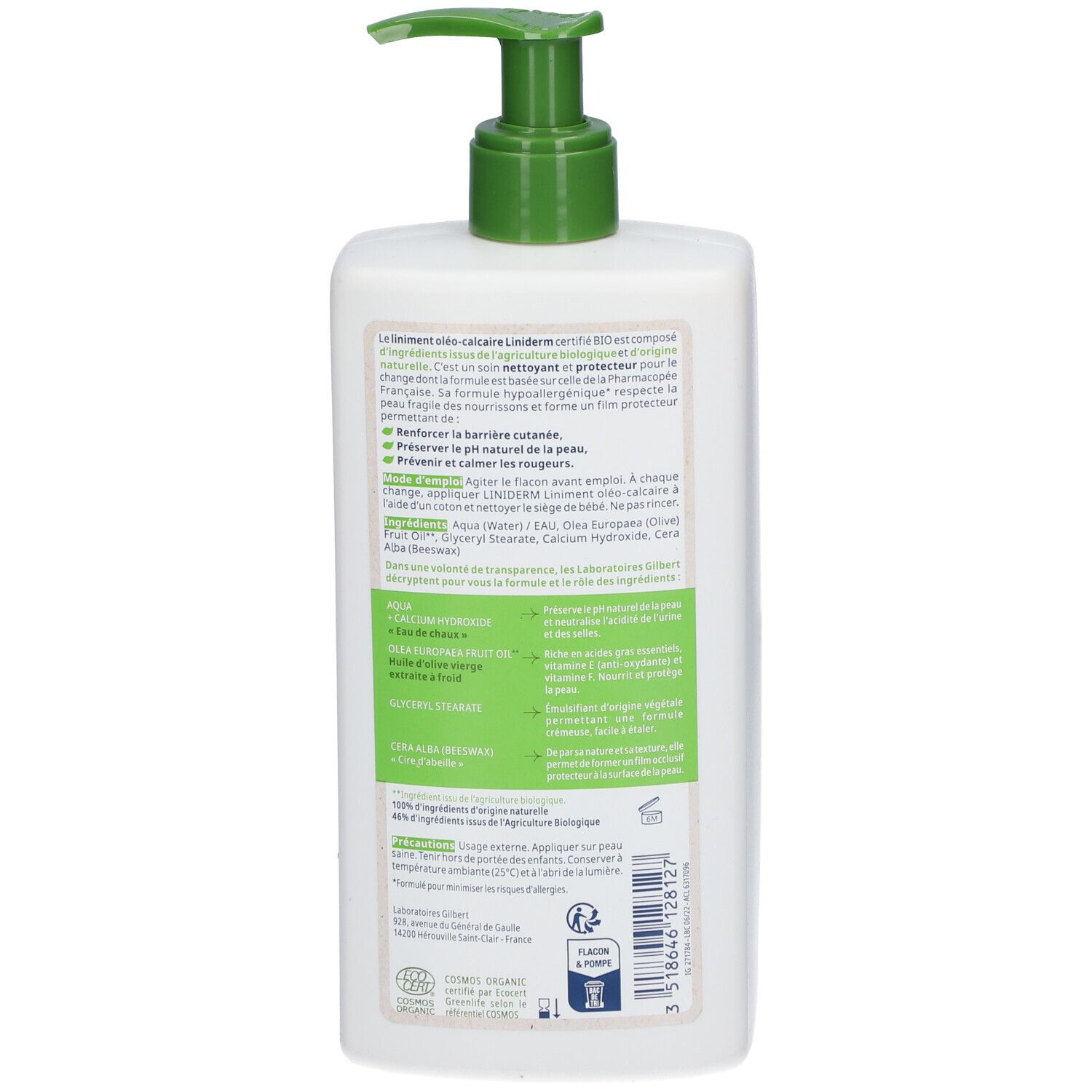 Gilbert LiNiDERM Bébé Liniment Oléo-calcaire BIO