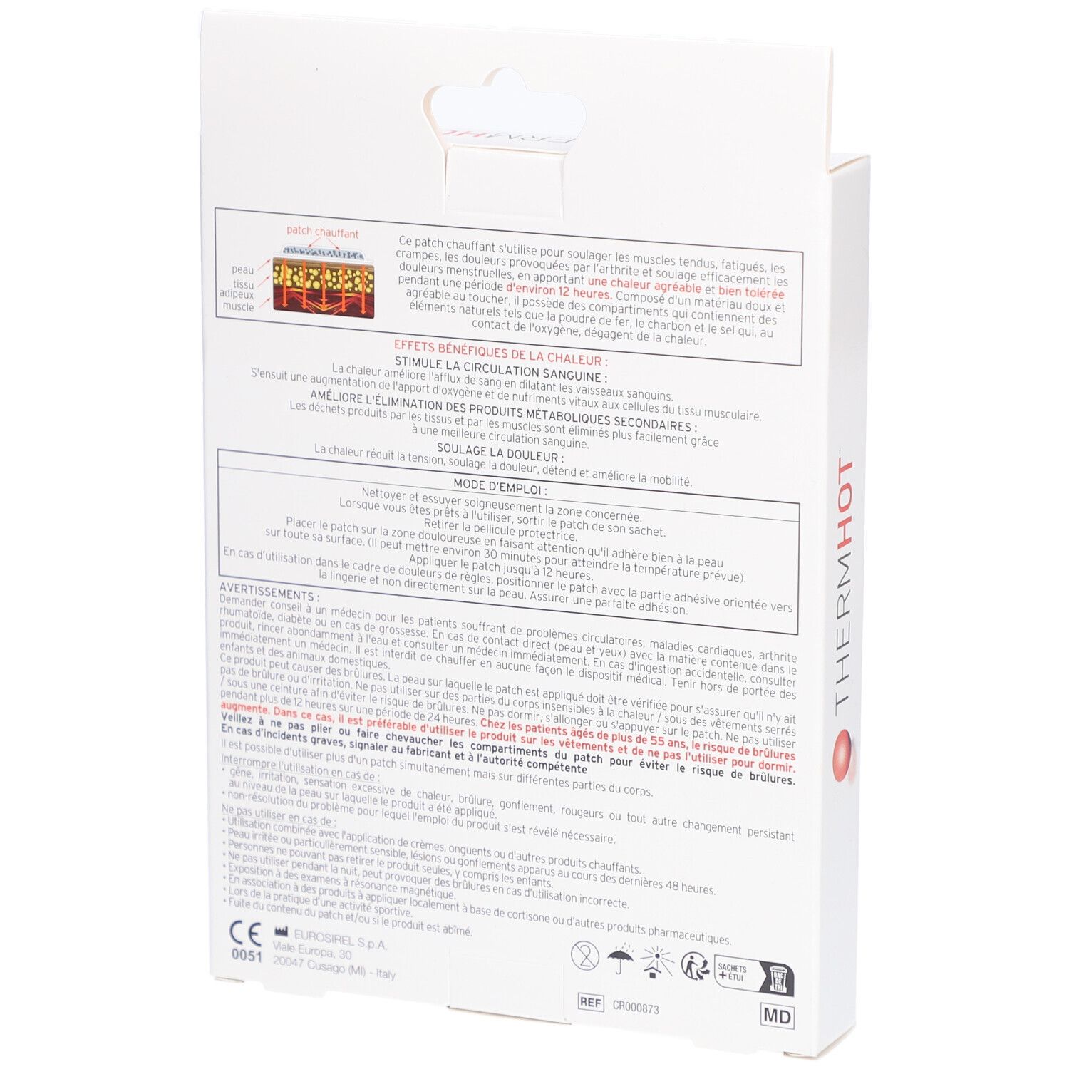 ThermHot Patchs chauffants 3 Multi-Zones