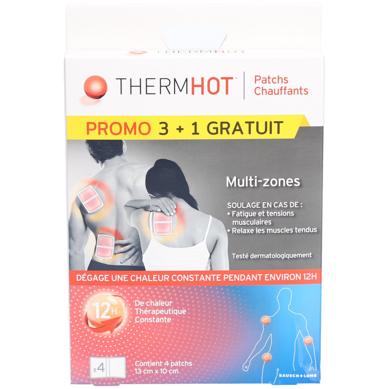 ThermHot Patchs chauffants 3 Multi-Zones