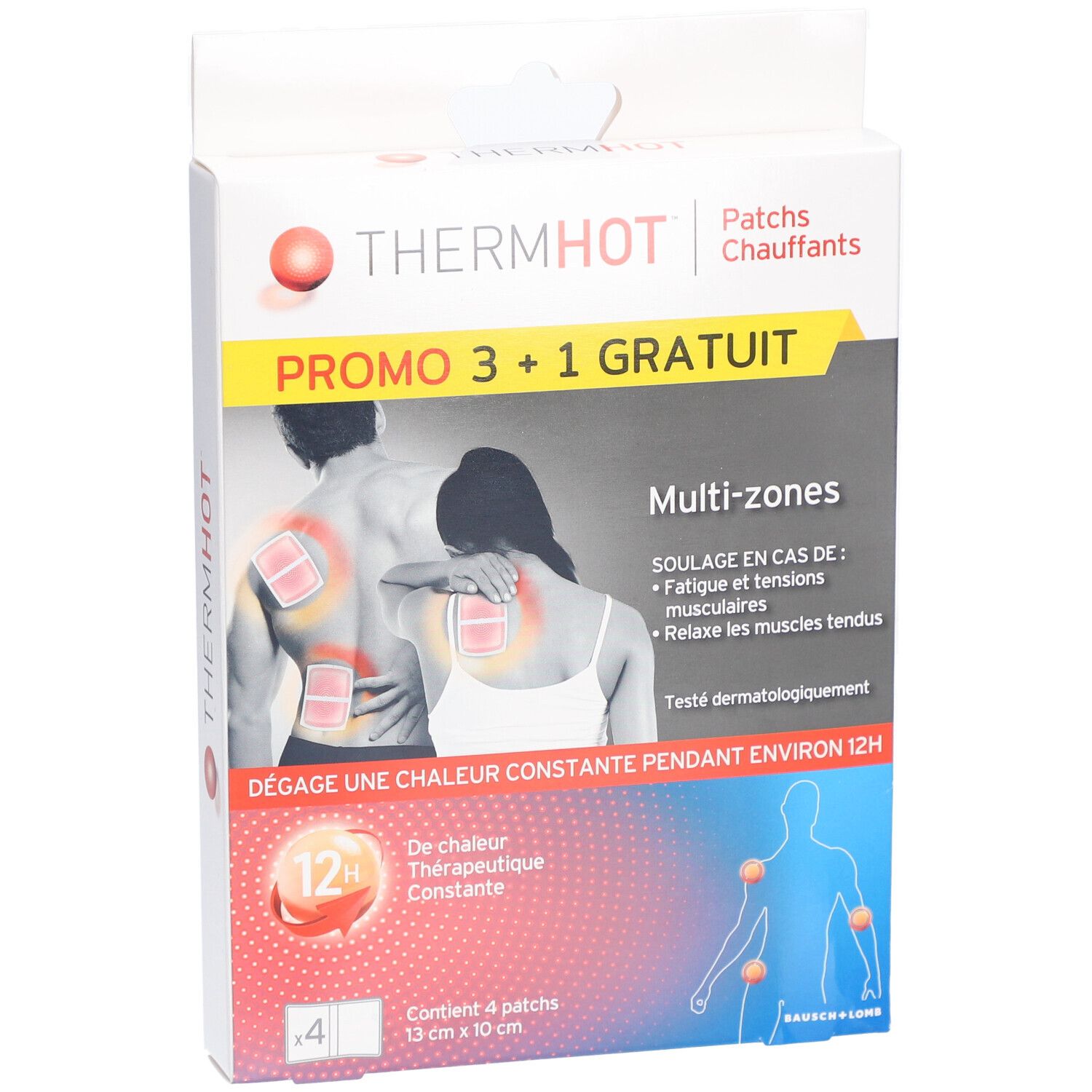 ThermHot Patchs chauffants 3 Multi-Zones