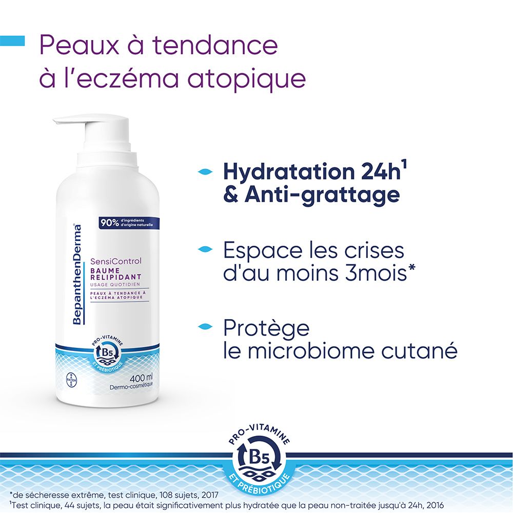 BEPANTHENDERMA SensiControl Baume relipidant - Flacon pompe 400 ml