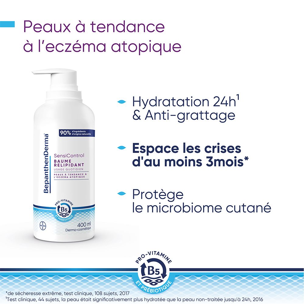 BEPANTHENDERMA SensiControl Baume relipidant - Flacon pompe 400 ml