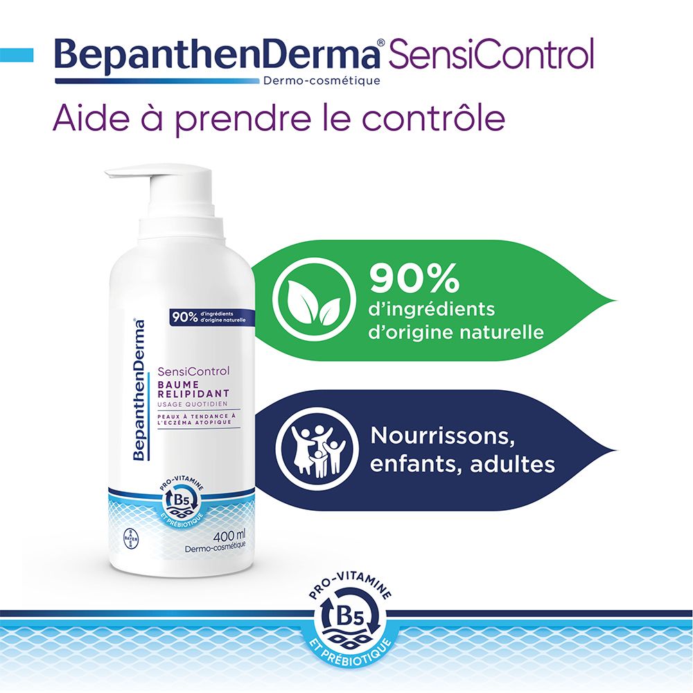 BEPANTHENDERMA SensiControl Baume relipidant - Flacon pompe 400 ml