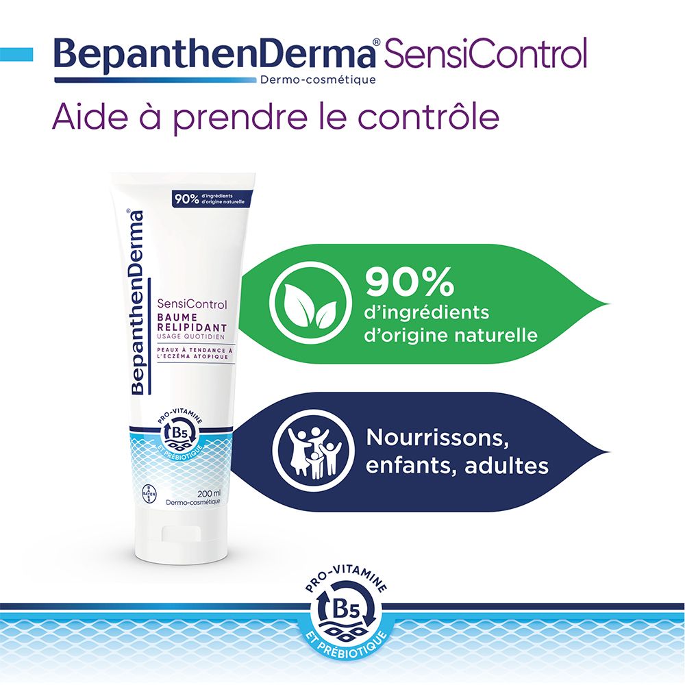 BepanthenDerma SensiControl Baume Relipidant Peaux à tendance à l'eczéma atopique