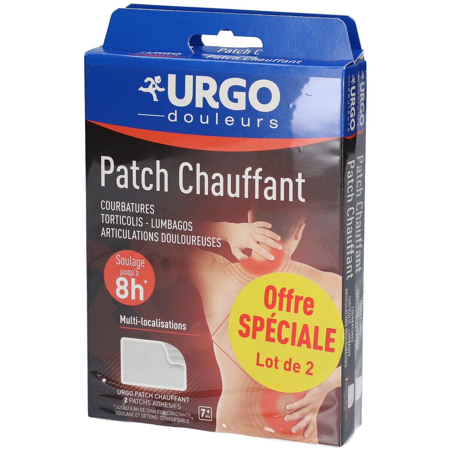 URGO PATCH CHAUFFANT ADH 2X2