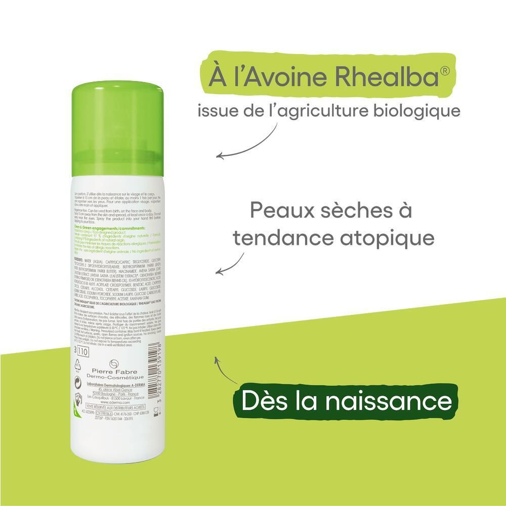 A-DERMA  EXOMEGA CONTROL Spray émollient anti-grattage