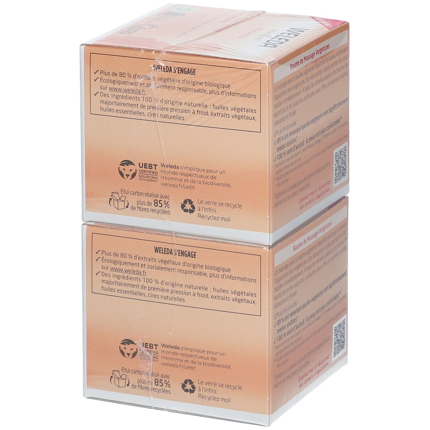Weleda Maternité Baume de Massage Vergetures - 2x150 ml