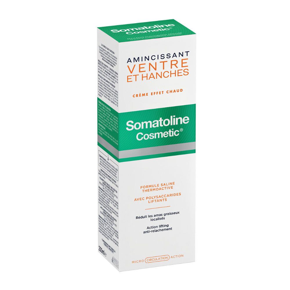 SOMATOLINE COSMETIC AMINCISSANT VENTRE & HANCHES - Crème amincissante, effet chaud.  - tub