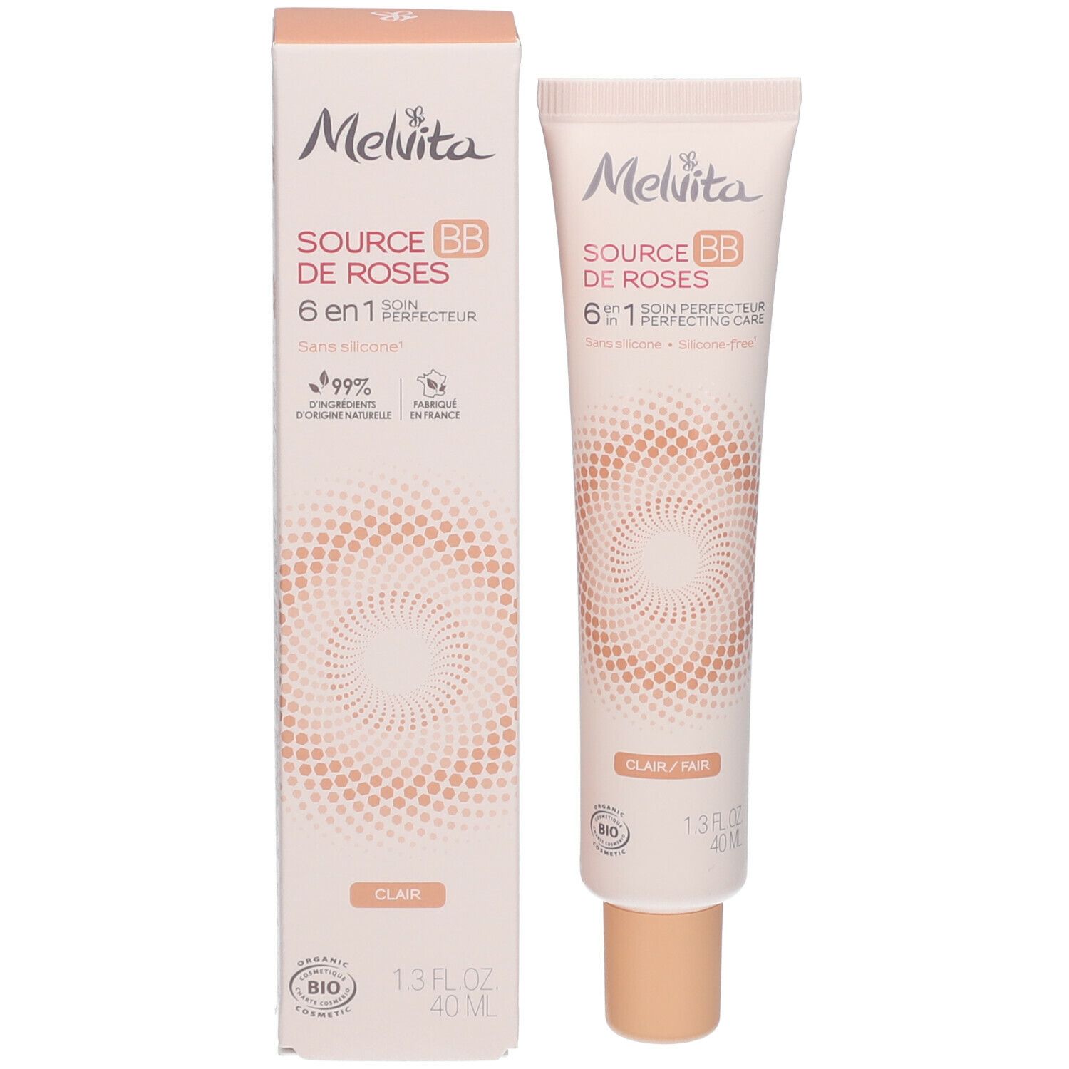 Melvita Source de Roses BB Soin Perfecteur 6-en-1 Clair