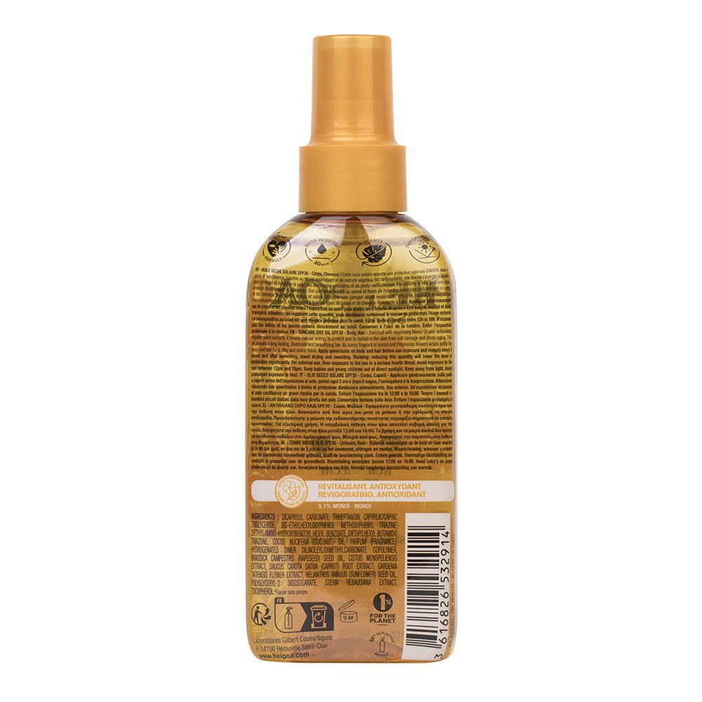 HEI POA® Huile Sèche Solaire Monoï SPF30