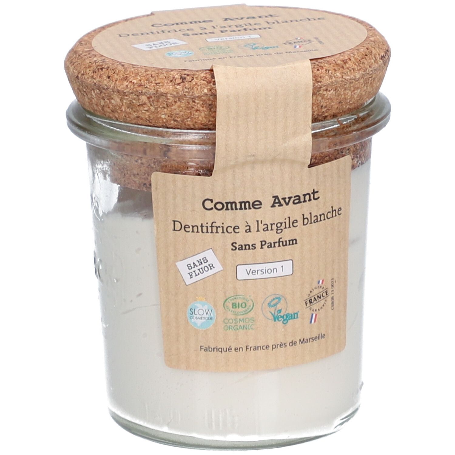 Comme Avant Witte Klei Tandpasta Zonder Smaak