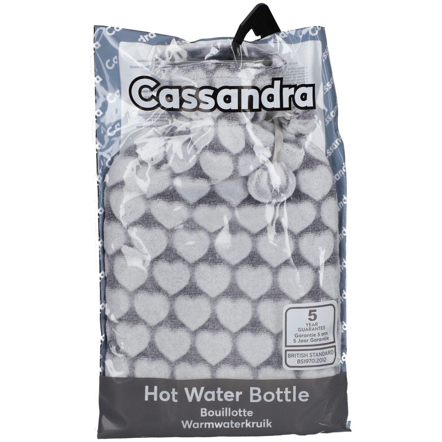 Cassandra Bouillotte Housse Super soft Coeur 1.8L