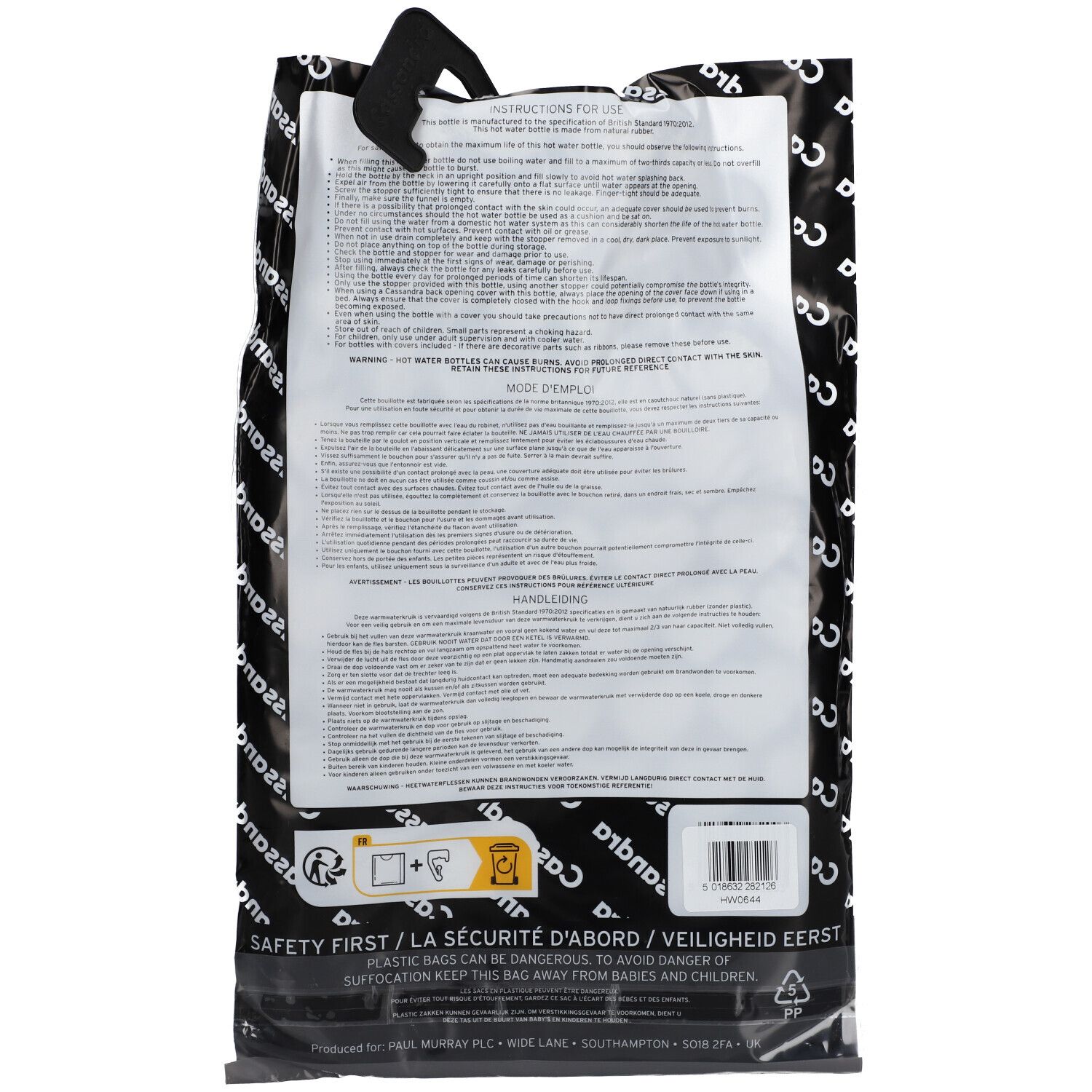 Cassandra Bouillotte Housse Super soft Coeur 1.8L