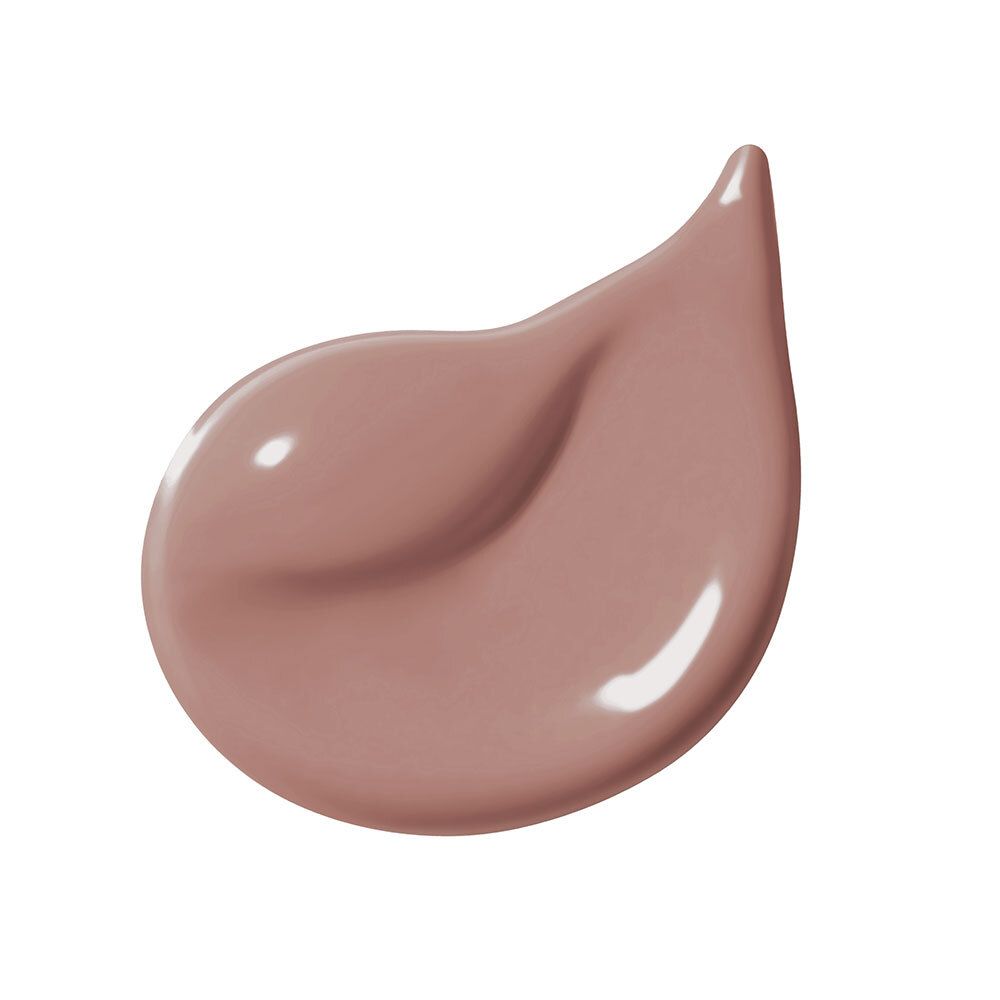 Goutte de fluide teinté. Teinte: marron clair.