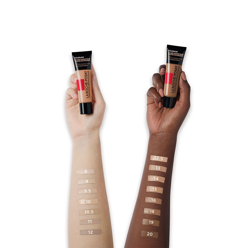 Mains avec nuances. Inscription: 8, 9, 9.5, 10, 10.5, 11, 12, 12.5, 13, 14, 15, 16, 18, 19, 20. Produit: fluide teinté.