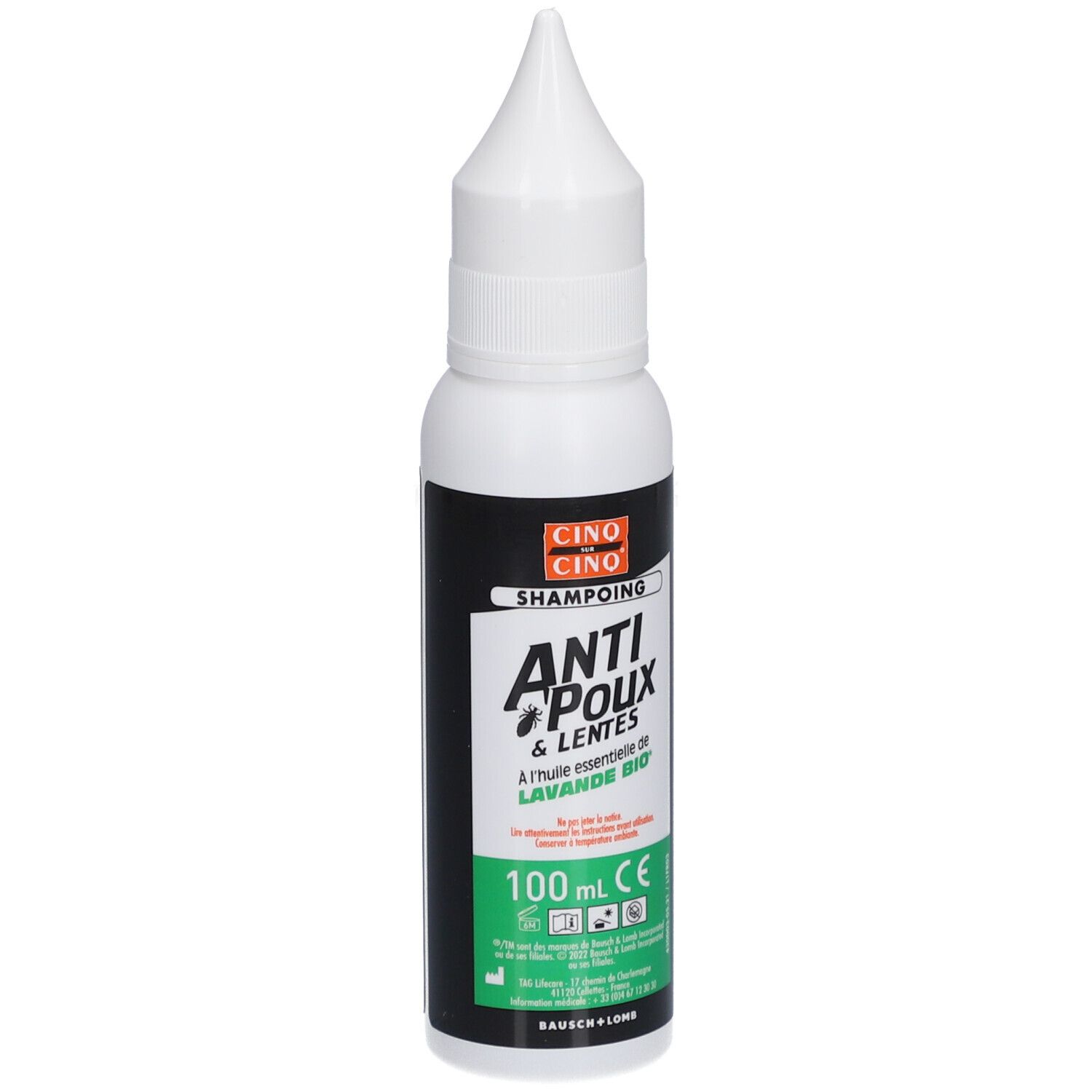 Cinq sur Cinq Anti-luizen- en neten shampoo gel Lavendel  - Essentiele Lavendelolie Bio