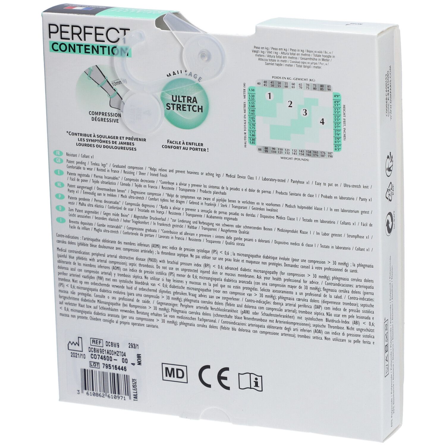 DIM Perfect Contention | 25D Sheer Panty | Zwart | Maat 4