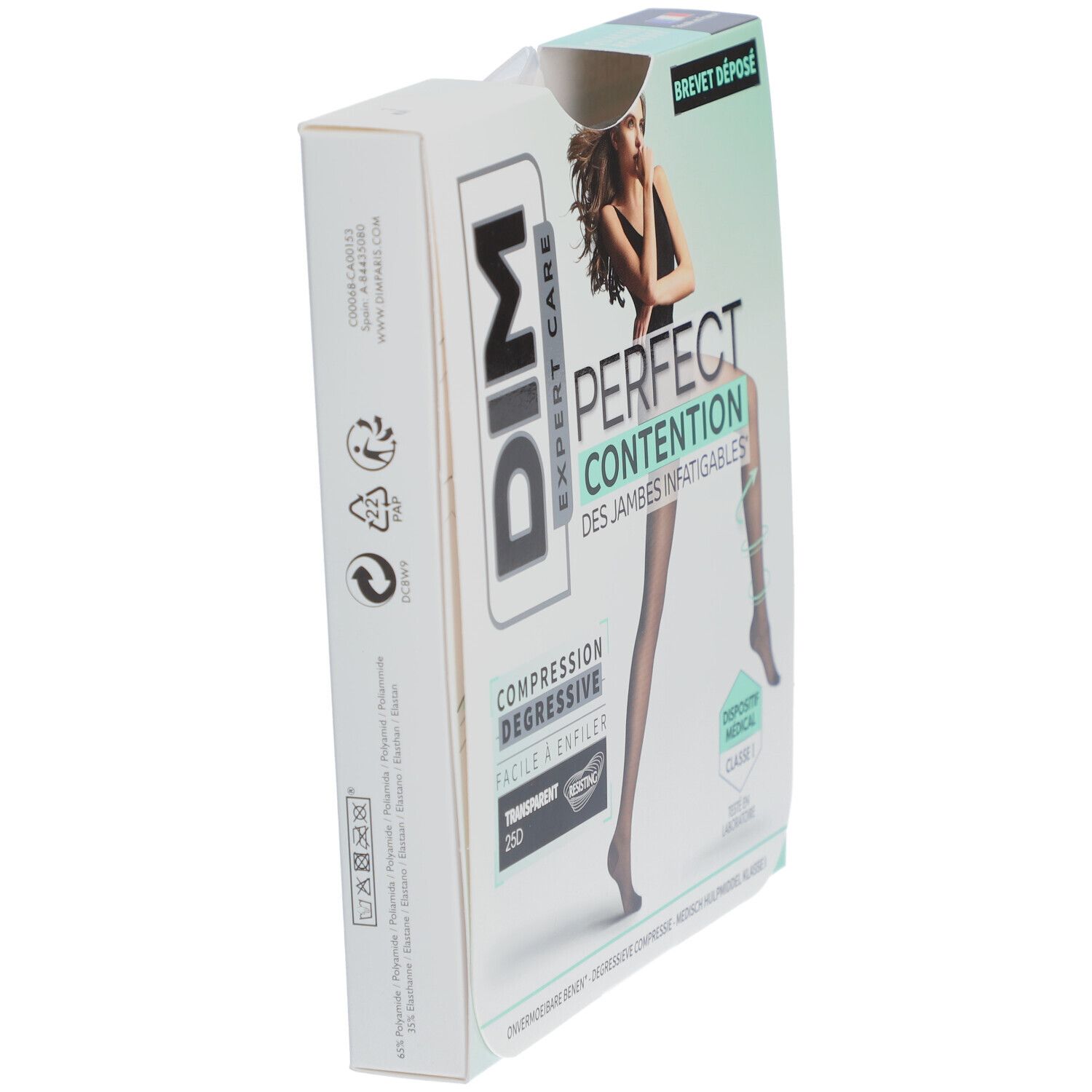 DIM Perfect Contention - Collants transparents 25D - Noir - Taille 3