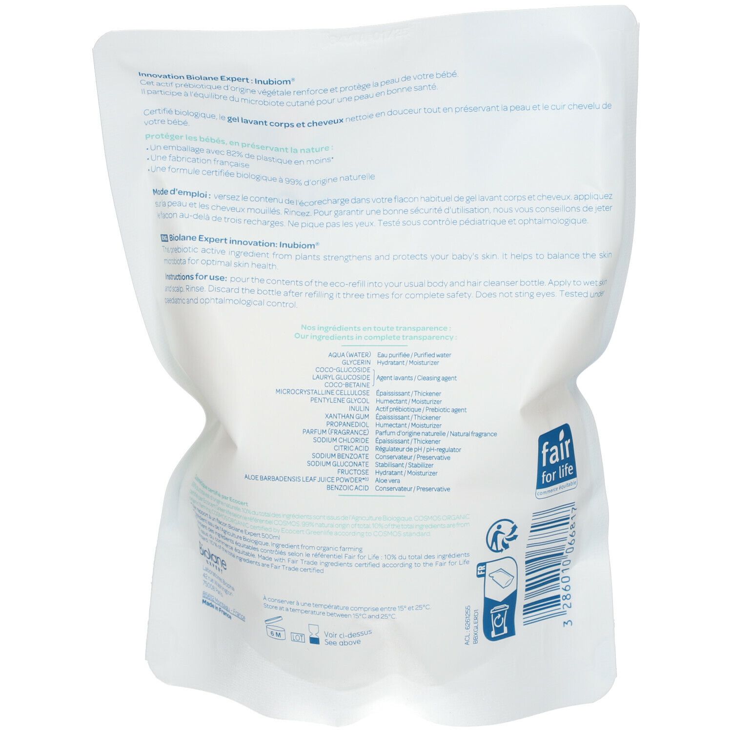 BIOLANE EXPERT GEL LAV BIO RECH500