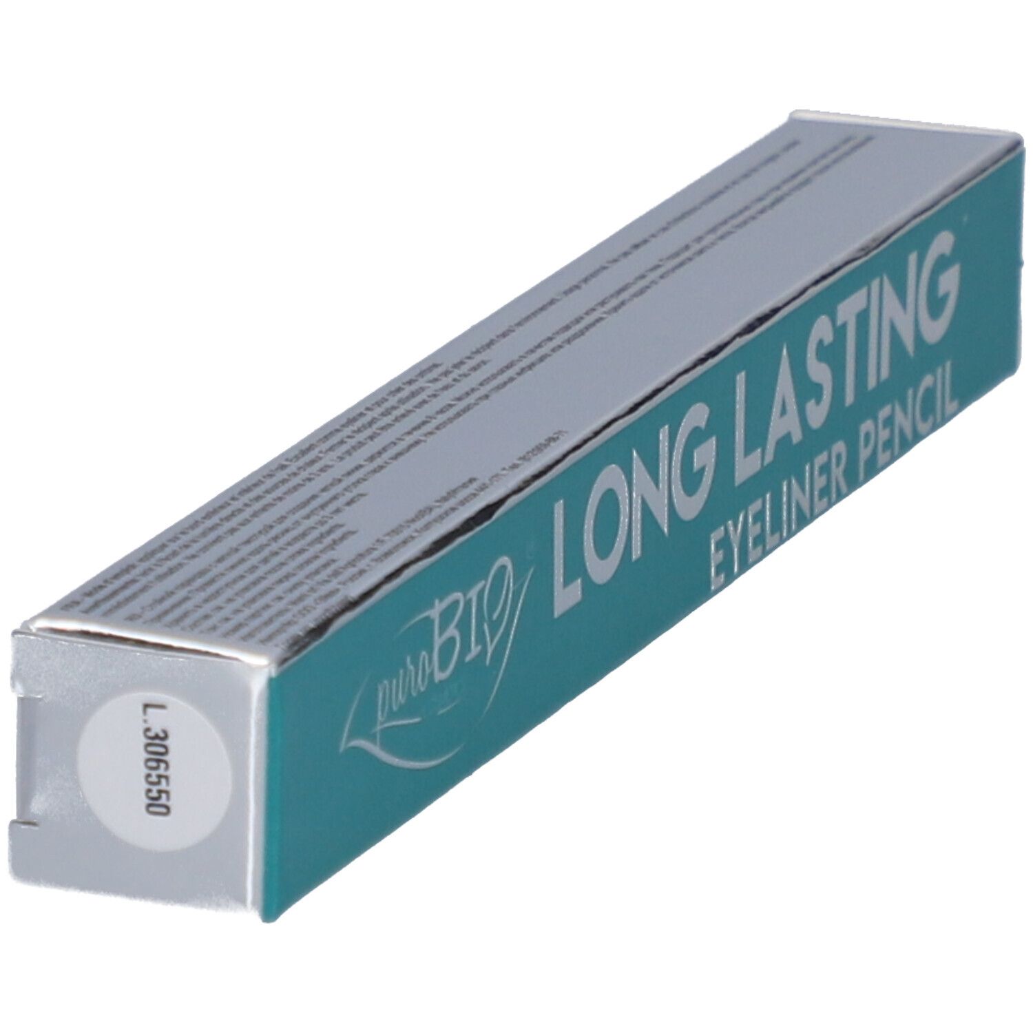 Verpakking. Opschrift: Long Lasting Eyeliner Pencil.