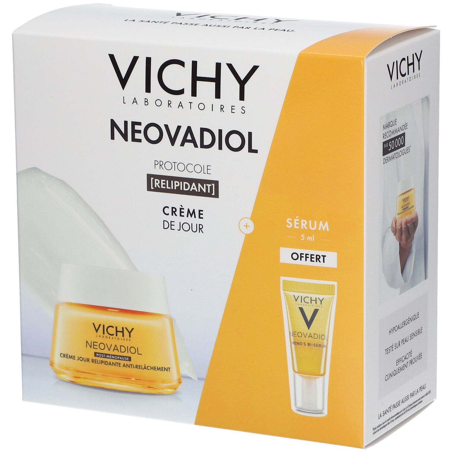 Vichy Coffret Neovadiol Protocole Post-Ménopause Relipidant Crème post-ménopause 50ml + Mini Sérum Neovadiol 15ml Offert