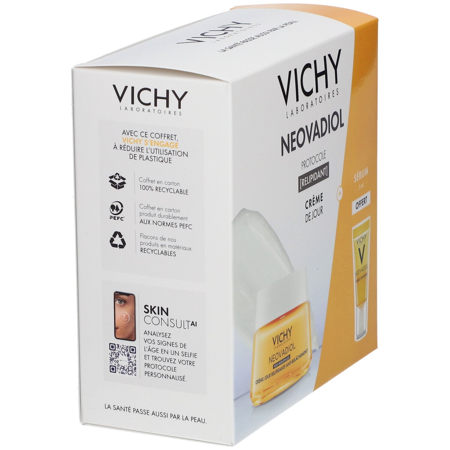 Vichy Coffret Neovadiol Protocole Post-Ménopause Relipidant Crème post-ménopause 50ml + Mini Sérum Neovadiol 15ml Offert
