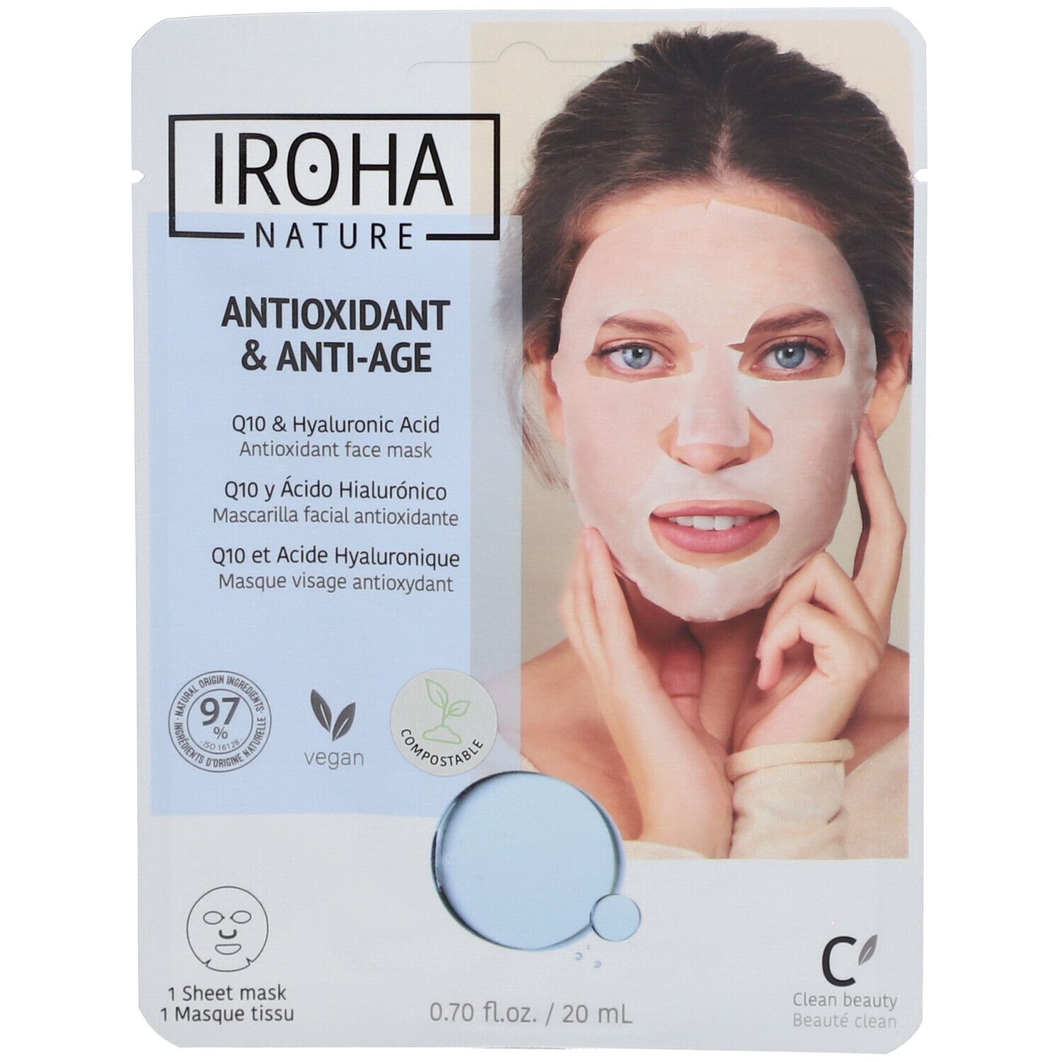Iroha Nature Antioxydant & Masque Visage Anti-Âge
