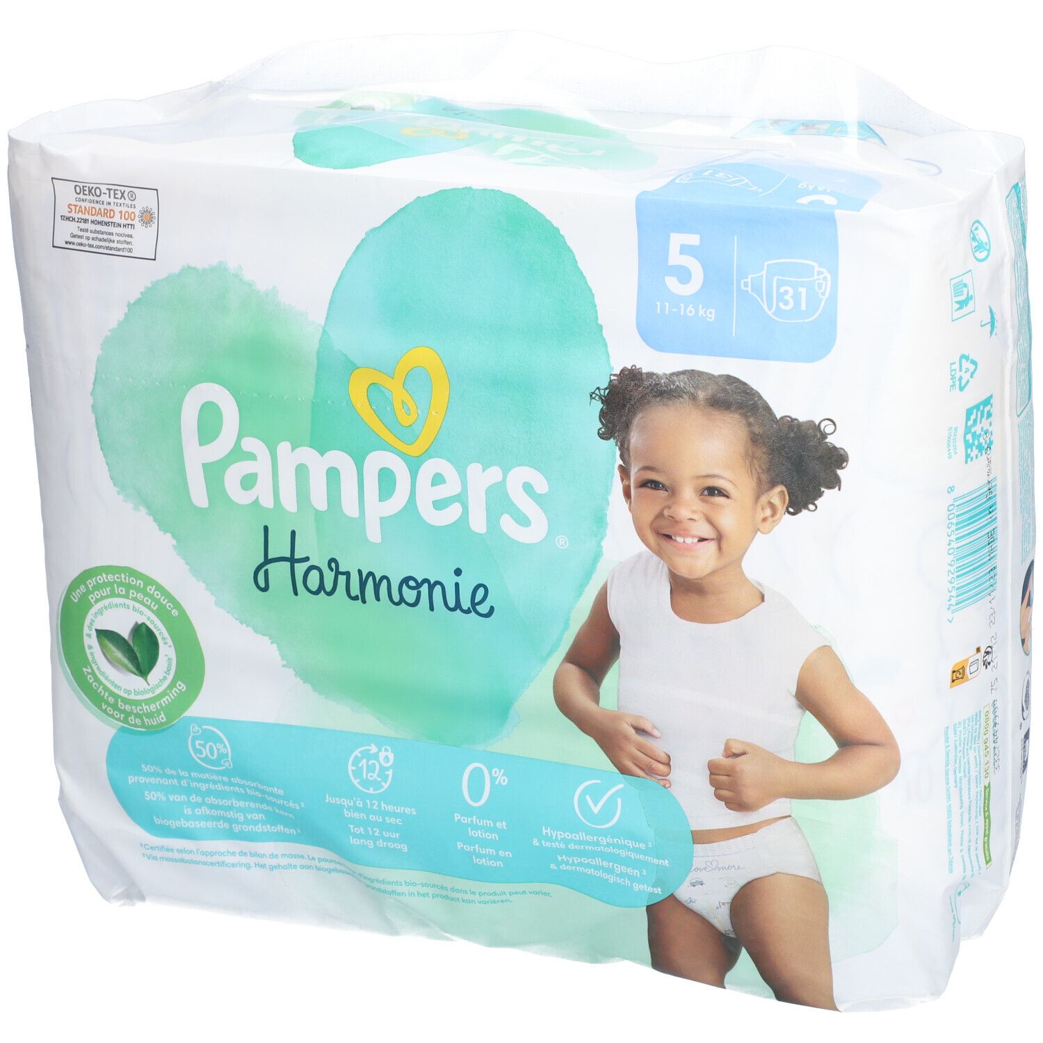 Pampers Harmonie - Luier van katoen en plantaardige vezels