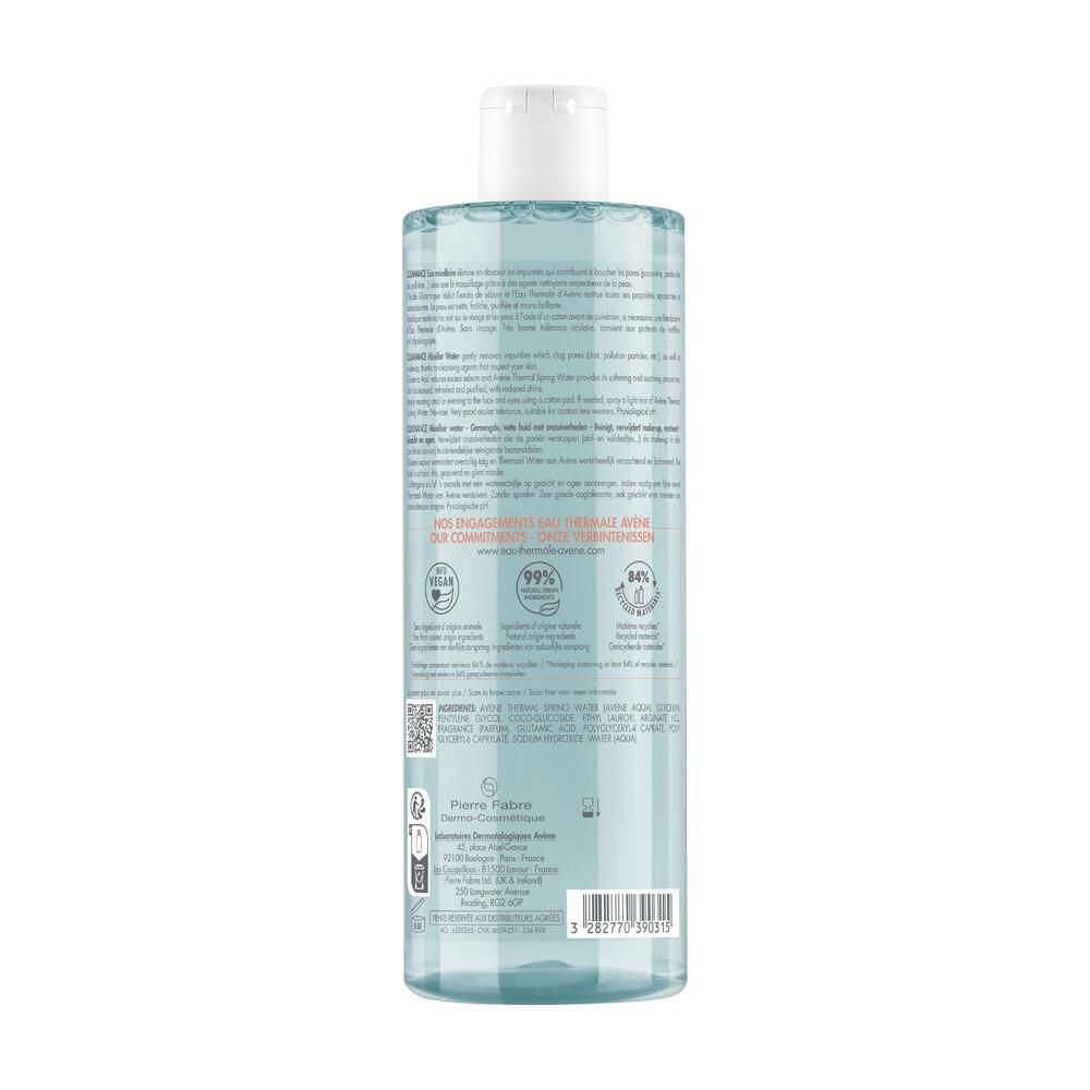 AVÈNE CLEANANCE EAU MICELLAIRE - Eau micellaire - fl 400 ml