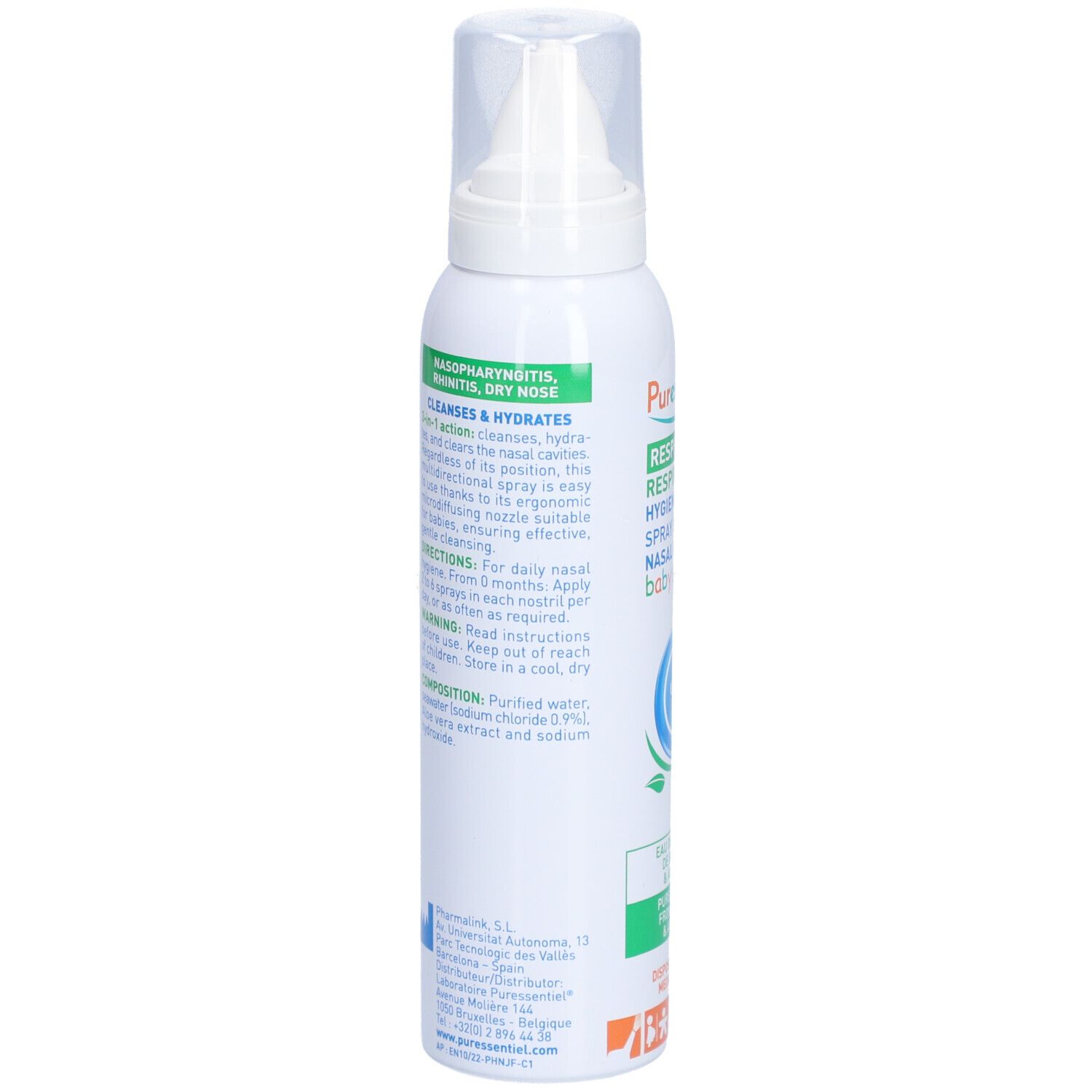Puressentiel Respiratoire Bébé Spray Nasal à l’Aloe Vera