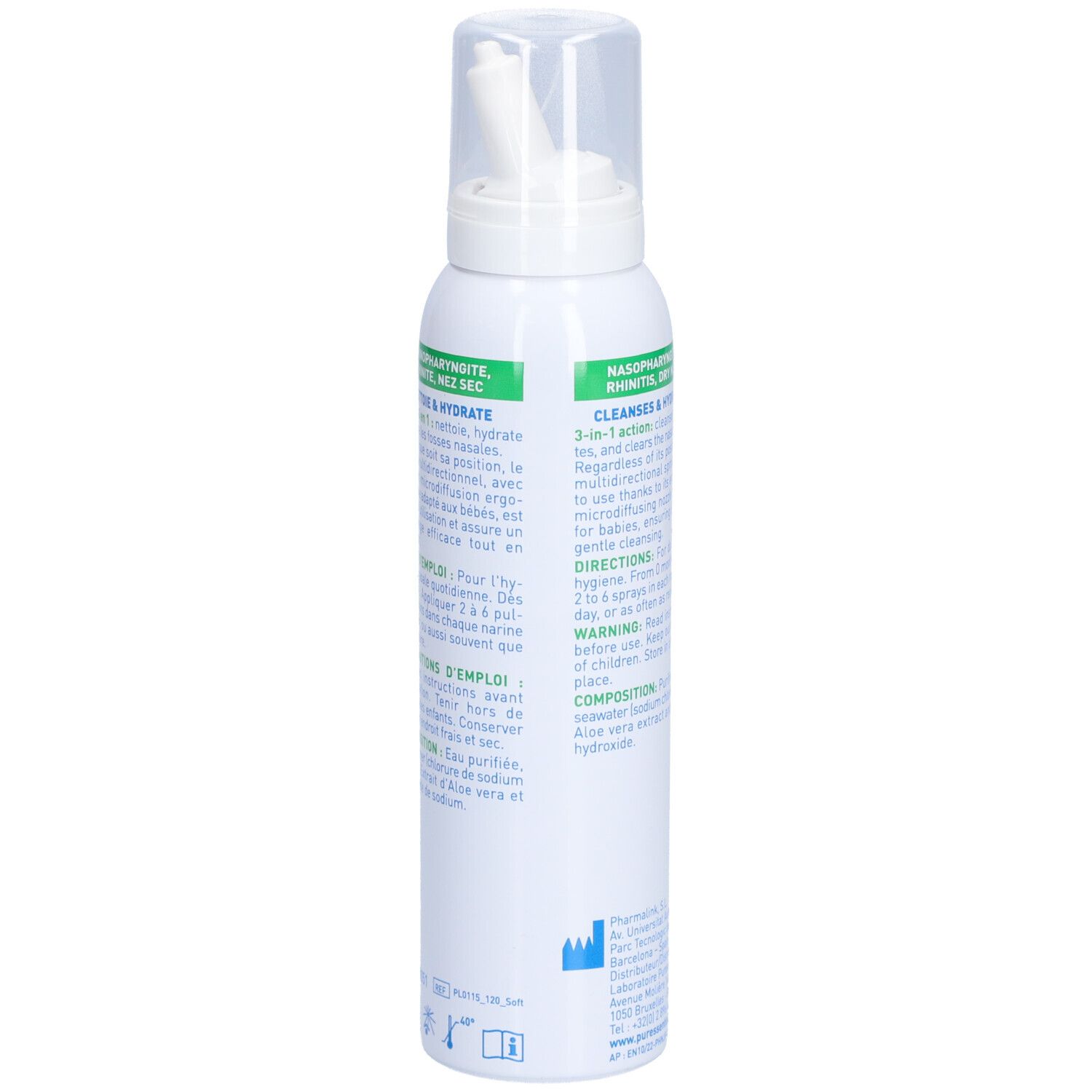 Puressentiel Respiratoire Bébé Spray Nasal à l’Aloe Vera