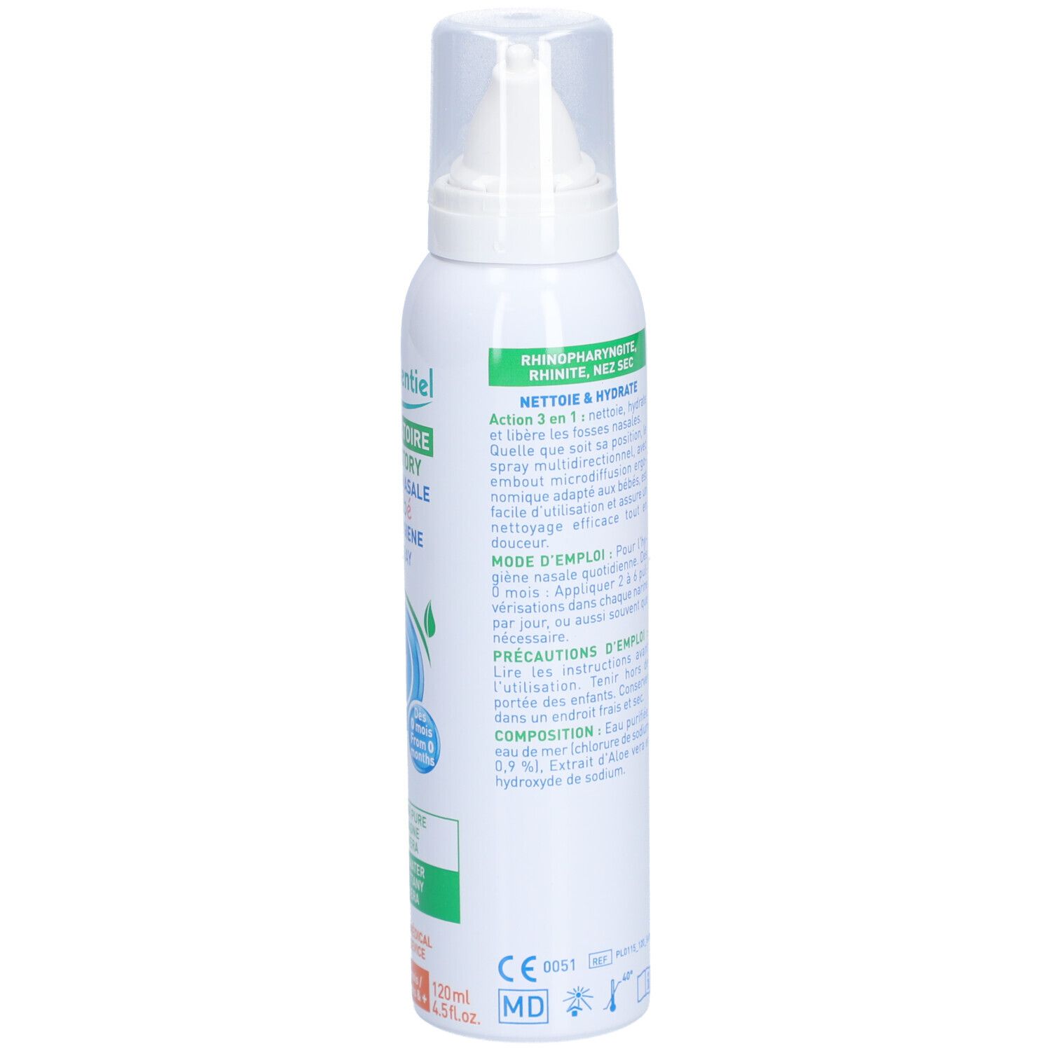 Puressentiel Respiratoire Bébé Spray Nasal à l’Aloe Vera