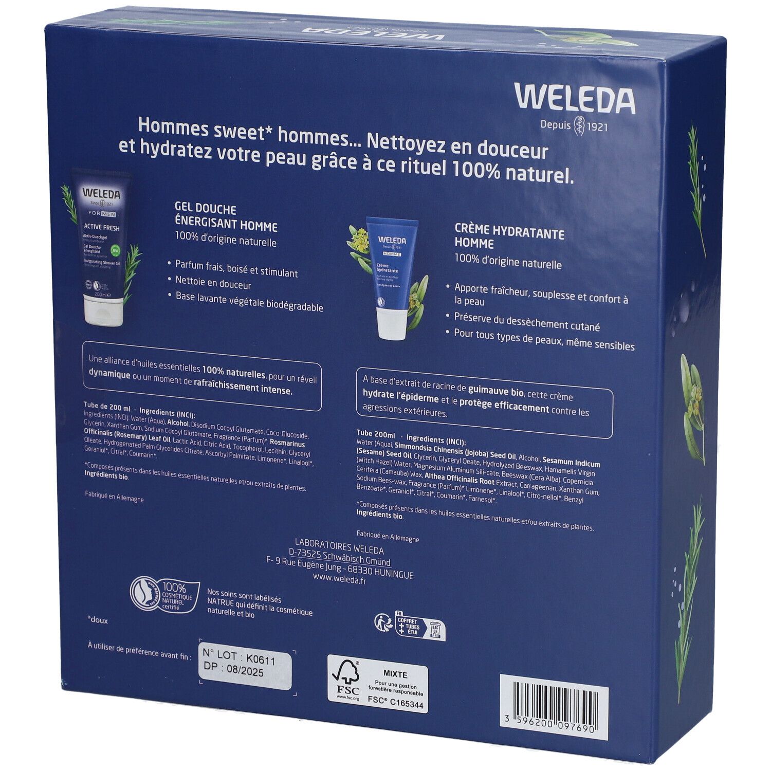 WELEDA Coffret Homme Bio