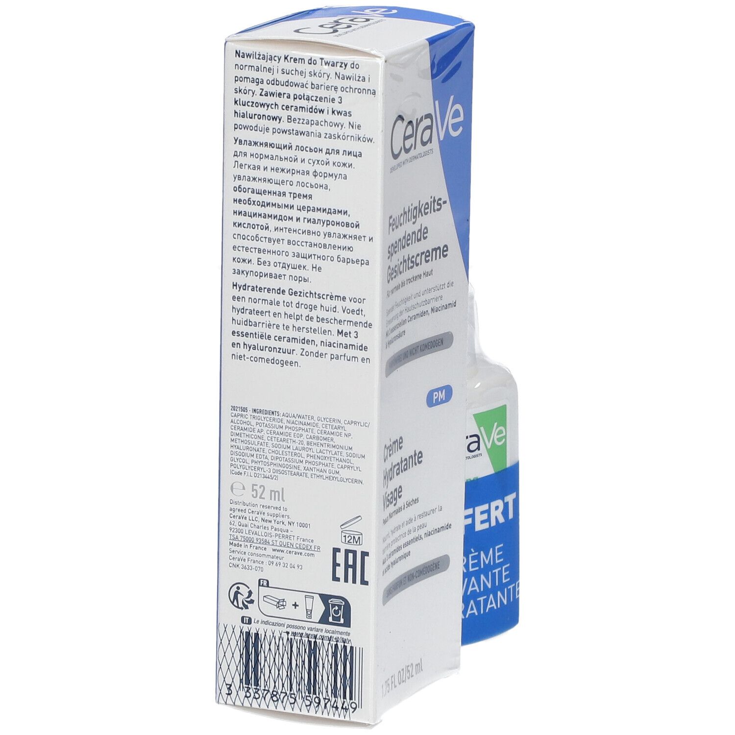 CERAVE CR HYDR VISAGE 52ML+ CR LAV