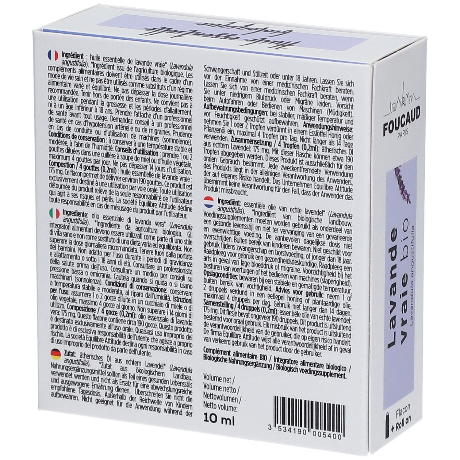 FOUCAUD Huile Essentielle Lavande Vraie